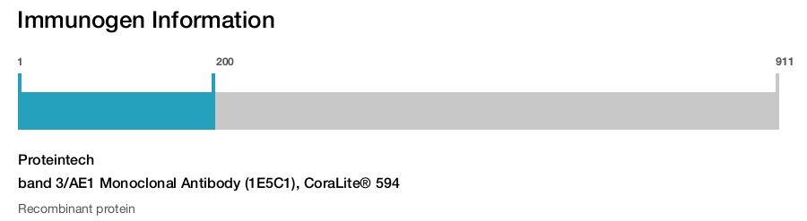 band 3/AE1 Monoclonal Antibody (1E5C1), CoraLite&reg; 594