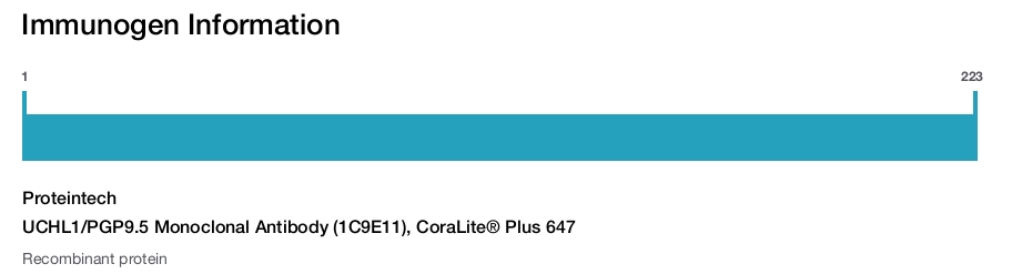 UCHL1/PGP9.5 Monoclonal Antibody (1C9E11), CoraLite&reg; Plus 647