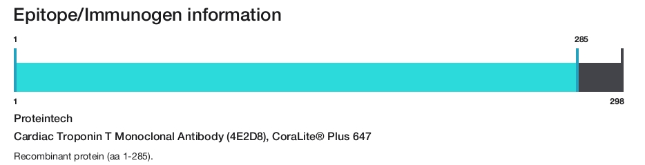 Cardiac Troponin T Monoclonal Antibody (4E2D8), CoraLite&reg; Plus 647