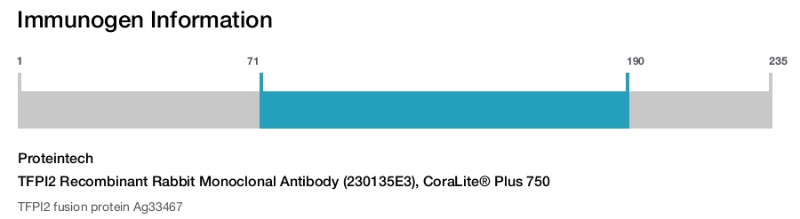 TFPI2 Recombinant Rabbit Monoclonal Antibody (230135E3), CoraLite® Plus 750