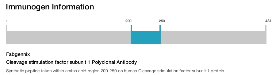 Cleavage stimulation factor subunit 1 Polyclonal Antibody