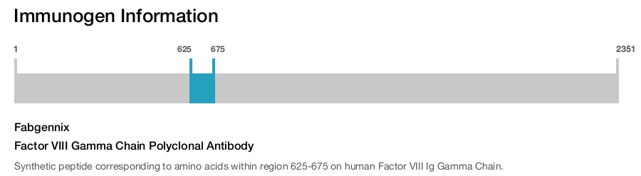 Factor VIII Gamma Chain Polyclonal Antibody