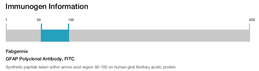 GFAP Polyclonal Antibody, FITC