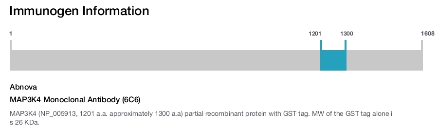 MAP3K4 Monoclonal Antibody (6C6)