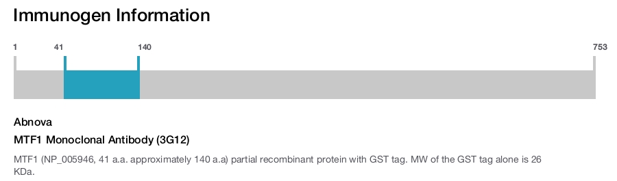 MTF1 Monoclonal Antibody (3G12)
