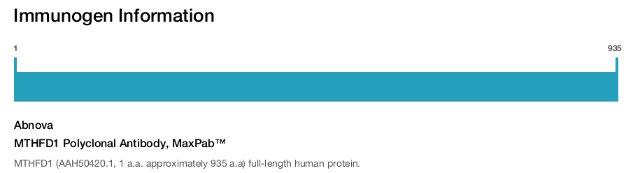 MTHFD1 Polyclonal Antibody, MaxPab™