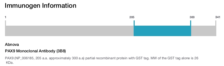 PAX9 Monoclonal Antibody (3B8)