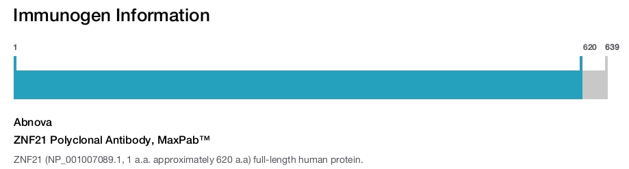 ZNF21 Polyclonal Antibody, MaxPab™