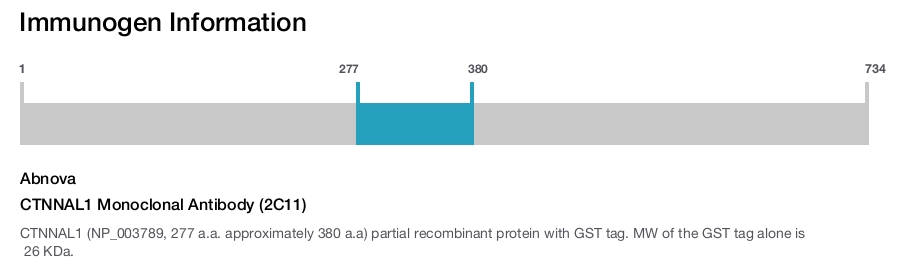 CTNNAL1 Monoclonal Antibody (2C11)