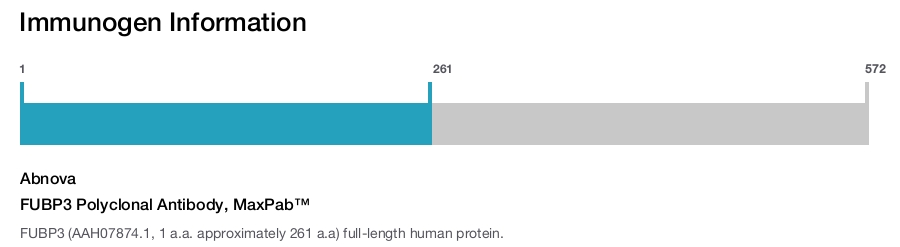 FUBP3 Polyclonal Antibody, MaxPab™