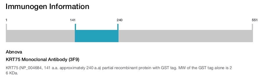 KRT75 Monoclonal Antibody (3F9)