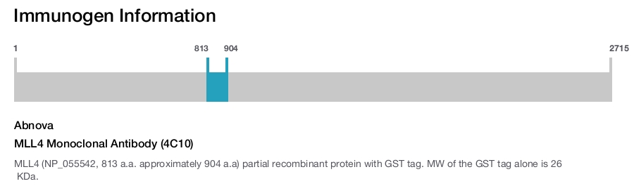 MLL4 Monoclonal Antibody (4C10)
