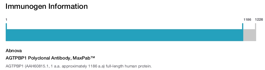 AGTPBP1 Polyclonal Antibody, MaxPab™