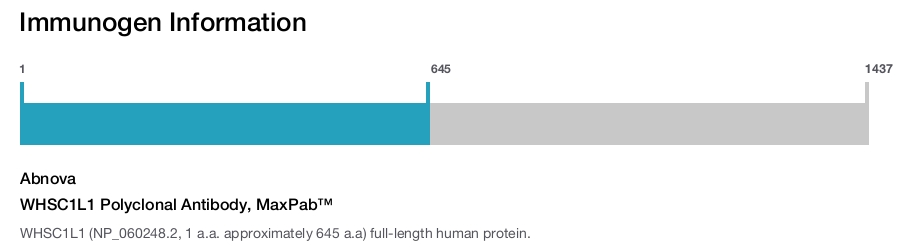 WHSC1L1 Polyclonal Antibody, MaxPab™