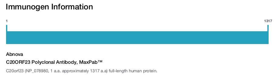 C20ORF23 Polyclonal Antibody, MaxPab™