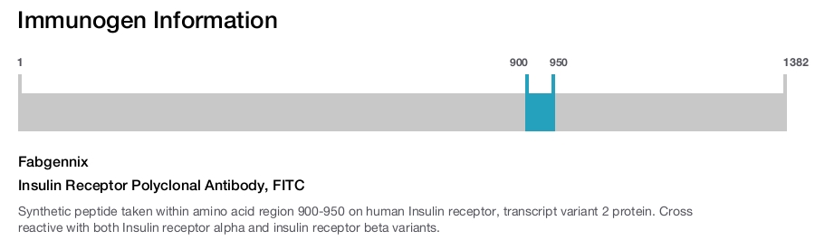 Insulin Receptor Polyclonal Antibody, FITC