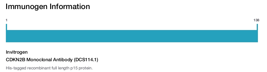 CDKN2B Monoclonal Antibody (DCS114.1)