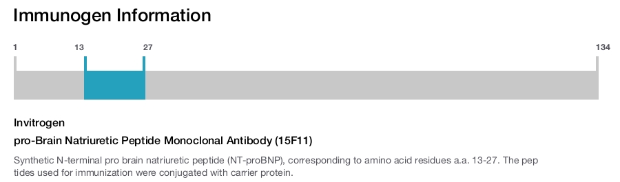 pro-Brain Natriuretic Peptide Monoclonal Antibody (15F11)