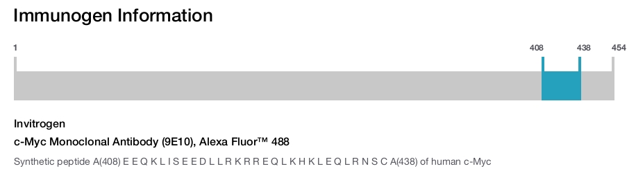 c-Myc Monoclonal Antibody (9E10), Alexa Fluor™ 488
