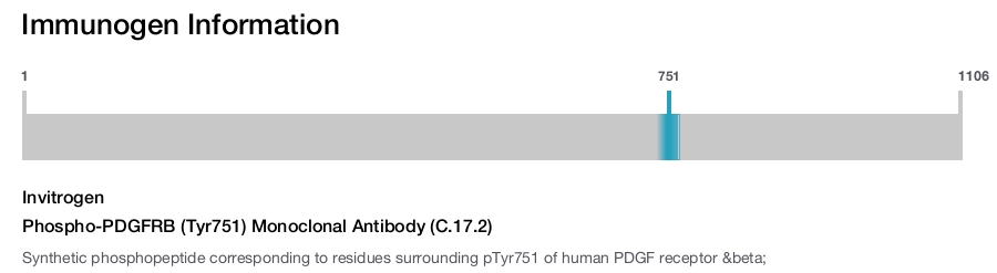 Phospho-PDGFRB (Tyr751) Monoclonal Antibody (C.17.2)