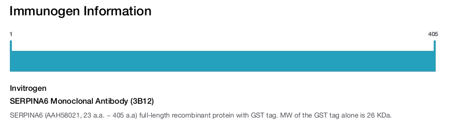 SERPINA6 Monoclonal Antibody (3B12)