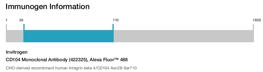 CD104 Monoclonal Antibody (422325), Alexa Fluor™ 488