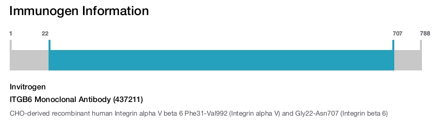 ITGB6 Monoclonal Antibody (437211)