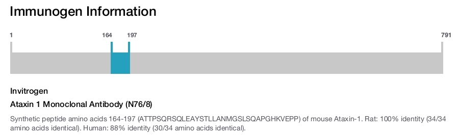 Ataxin 1 Monoclonal Antibody (N76/8)