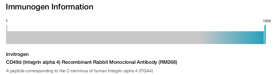 CD49d (Integrin alpha 4) Recombinant Rabbit Monoclonal Antibody (RM268)