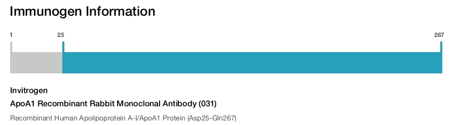 ApoA1 Recombinant Rabbit Monoclonal Antibody (031)