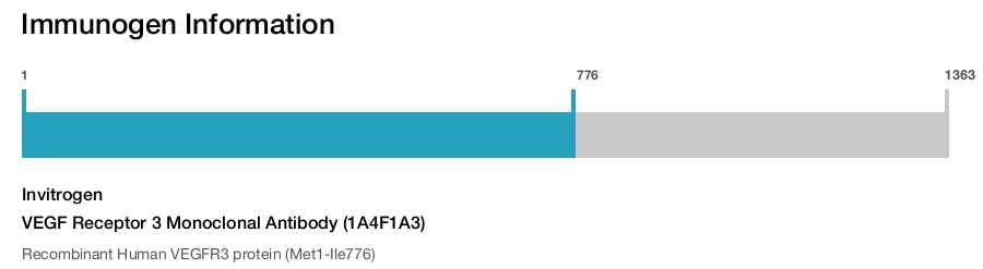 VEGF Receptor 3 Monoclonal Antibody (1A4F1A3)