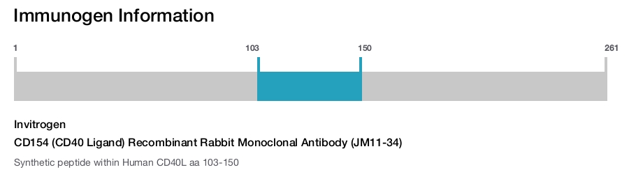 CD154 (CD40 Ligand) Recombinant Rabbit Monoclonal Antibody (JM11-34)