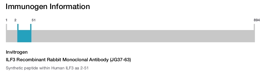 ILF3 Recombinant Rabbit Monoclonal Antibody (JG37-63)