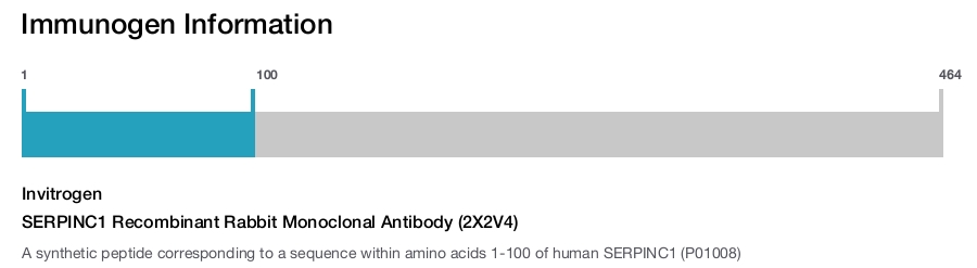 SERPINC1 Recombinant Rabbit Monoclonal Antibody (2X2V4)