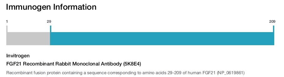 FGF21 Recombinant Rabbit Monoclonal Antibody (5K8E4)