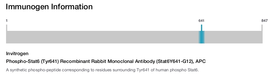 Phospho-Stat6 (Tyr641) Recombinant Rabbit Monoclonal Antibody (Stat6Y641-G12), APC