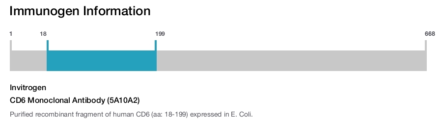 CD6 Monoclonal Antibody (5A10A2)