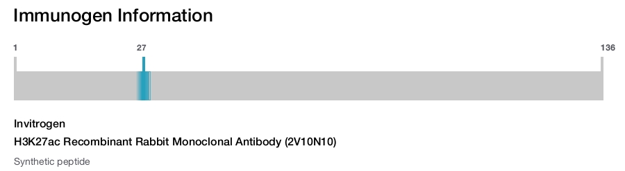 H3K27ac Recombinant Rabbit Monoclonal Antibody (2V10N10)