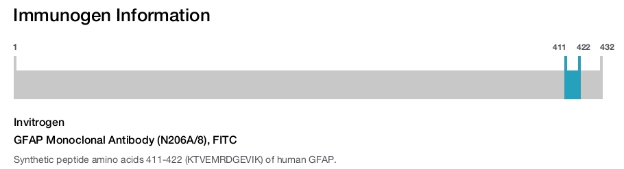 GFAP Monoclonal Antibody (N206A/8), FITC