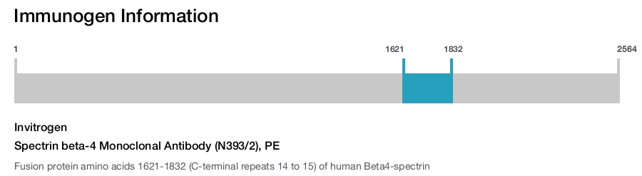 Spectrin beta-4 Monoclonal Antibody (N393/2), PE