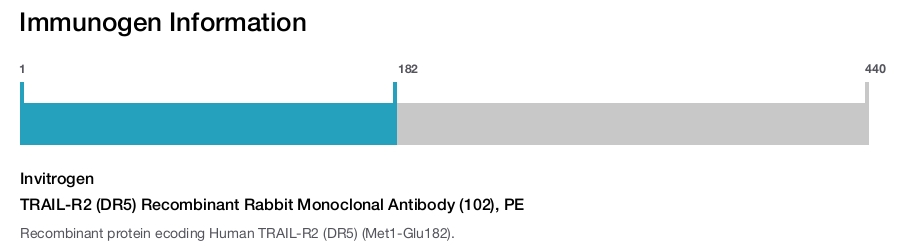 TRAIL-R2 (DR5) Recombinant Rabbit Monoclonal Antibody (102), PE