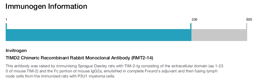 TIMD2 Chimeric Recombinant Rabbit Monoclonal Antibody (RMT2-14)