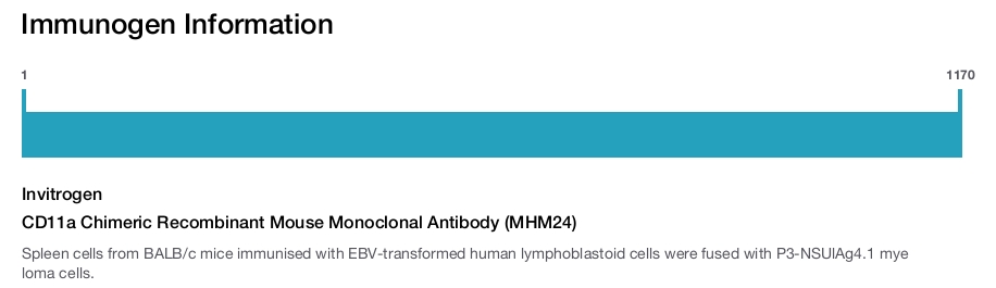 CD11a Chimeric Recombinant Mouse Monoclonal Antibody (MHM24)