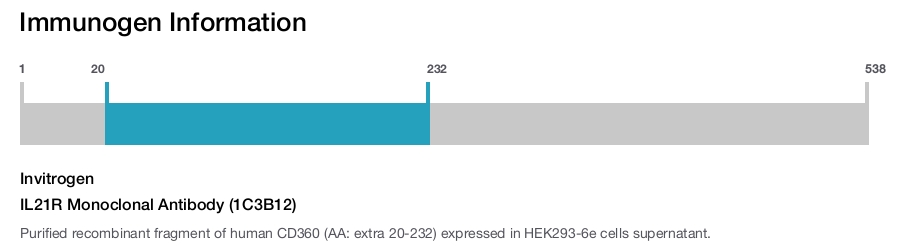 IL21R Monoclonal Antibody (1C3B12)