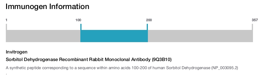 Sorbitol Dehydrogenase Recombinant Rabbit Monoclonal Antibody (9Q3B10)