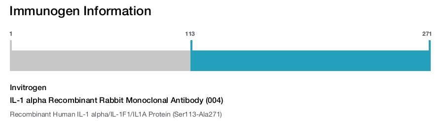 IL-1 alpha Recombinant Rabbit Monoclonal Antibody (004)