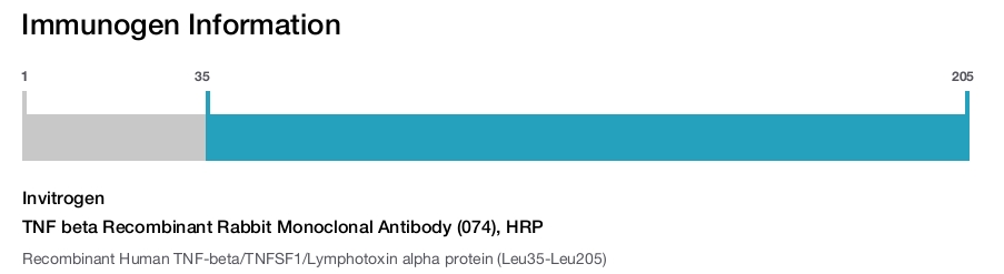 TNF beta Recombinant Rabbit Monoclonal Antibody (074), HRP