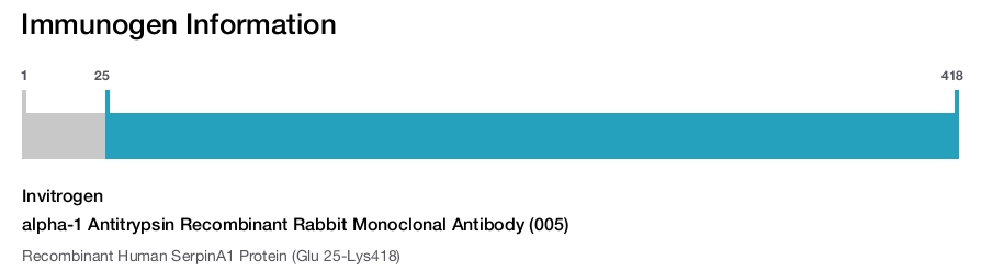 alpha-1 Antitrypsin Recombinant Rabbit Monoclonal Antibody (005)