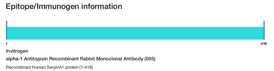 alpha-1 Antitrypsin Recombinant Rabbit Monoclonal Antibody (005)