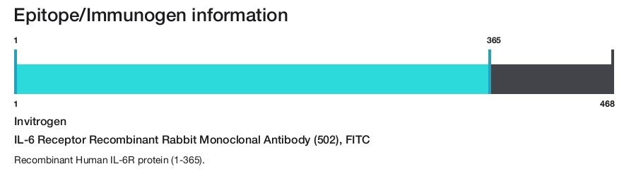 IL-6 Receptor Recombinant Rabbit Monoclonal Antibody (502), FITC